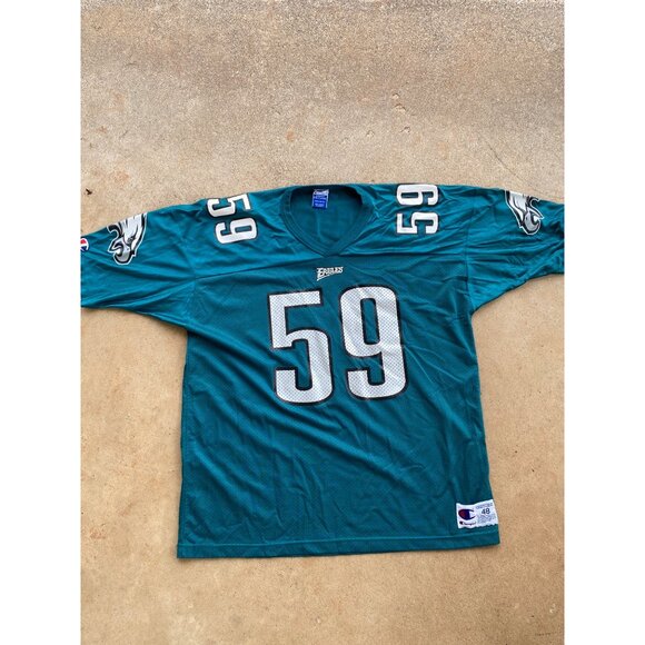 Philadelphia Eagles Mike Mamula #59 Champion Authentic Mesh Jersey Size XL Green - Picture 2 of 6